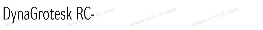 DynaGrotesk RC字体转换